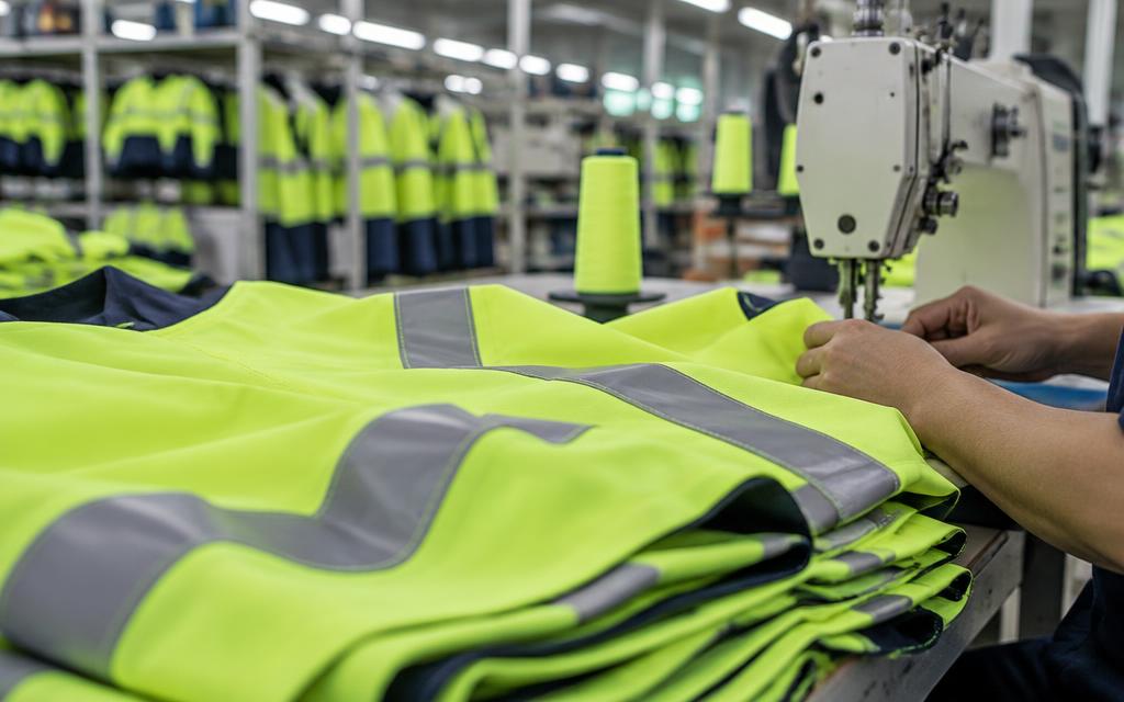 Confección de prendas laborales reflectantes